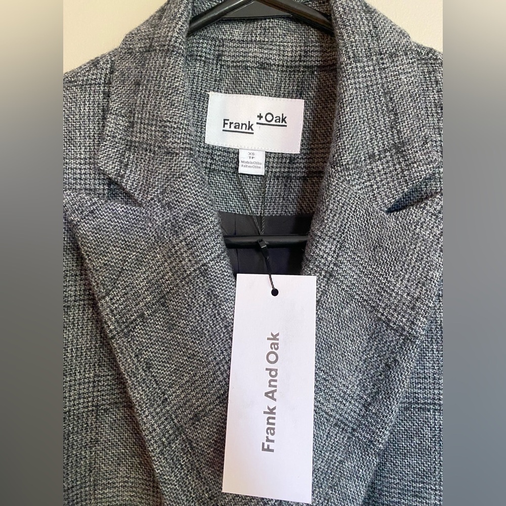 NWT Frank & Oak Wool Double Breasted Oversized Jacket / Blazer Size XS - Picture 4 of 11